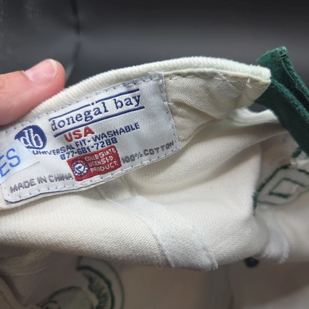 Donegal Bay Michigan State Spartans NCAA Baseball Hat Adult White Green Vintage